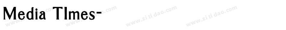 Media TImes字体转换